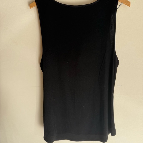 White House Black Market Black Lace-Up Tank Top - Picture 3 of 9